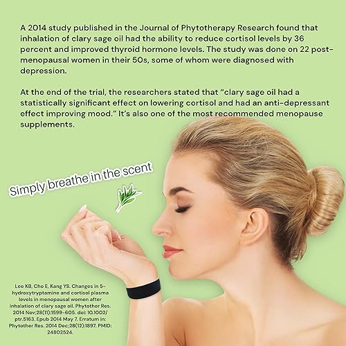 Miniatura 3 de Pulsera de alivio de la menopausia, sofocos naturales, sudores nocturnos, ayuda para dormir, reduce la ansiedad, el estrés, los cambios de estado de