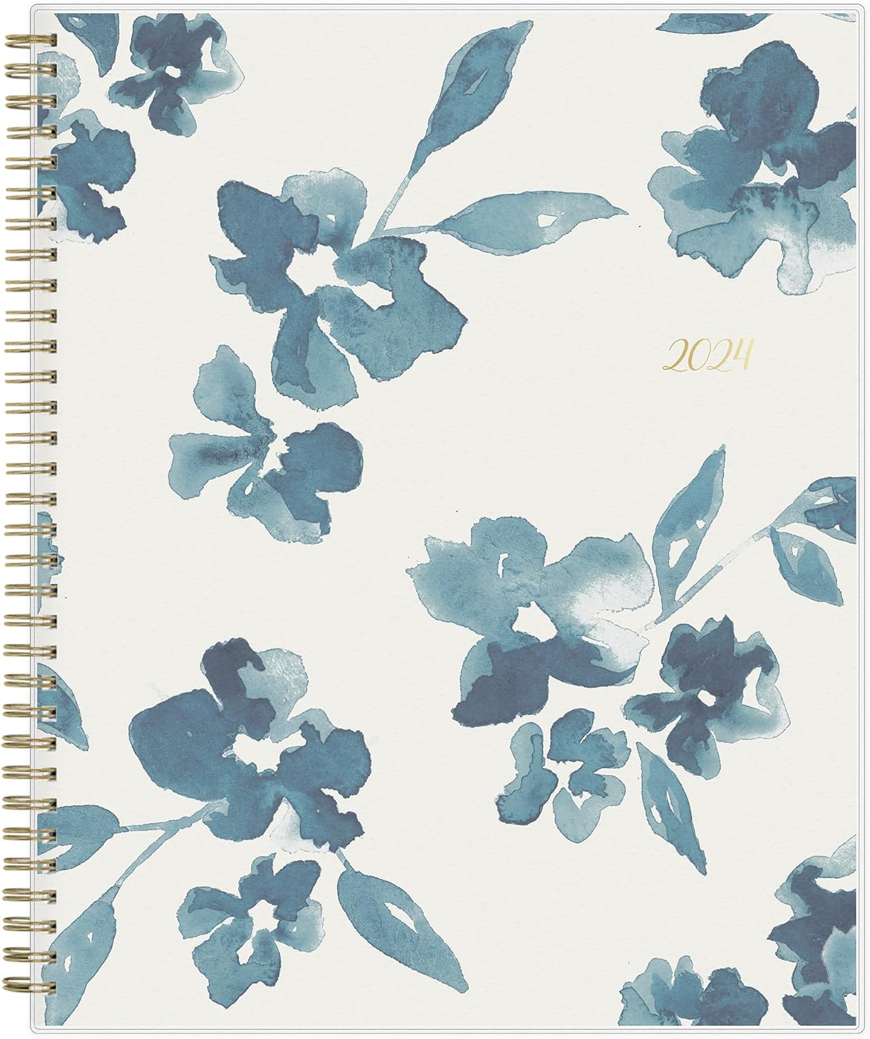 Blue Sky 2024 Weekly and Monthly Planner, January - December, 8.5 x 11, Frosted Cover, Wirebound, Bakah Blue (137261-24)