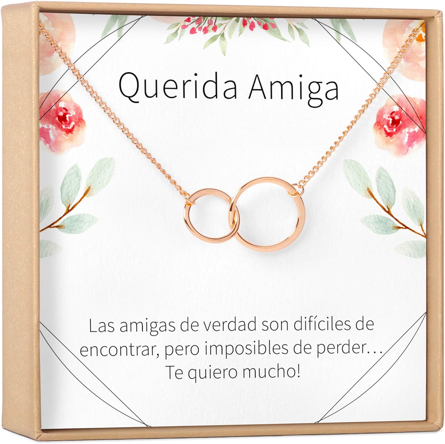 Dear Ava Necklace Gift For Women and Girls - Adjustable Modern Jewelry Pendant Love Gifting Idea for Her with Heartfelt Card - Long Distance Gifts