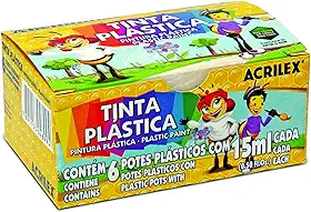 Tinta Plástica 15 ml, Acrilex, 03215, Multicor