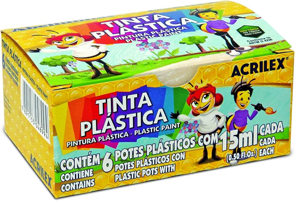 Tinta Plástica 15 ml, Acrilex, 03215, Multicor