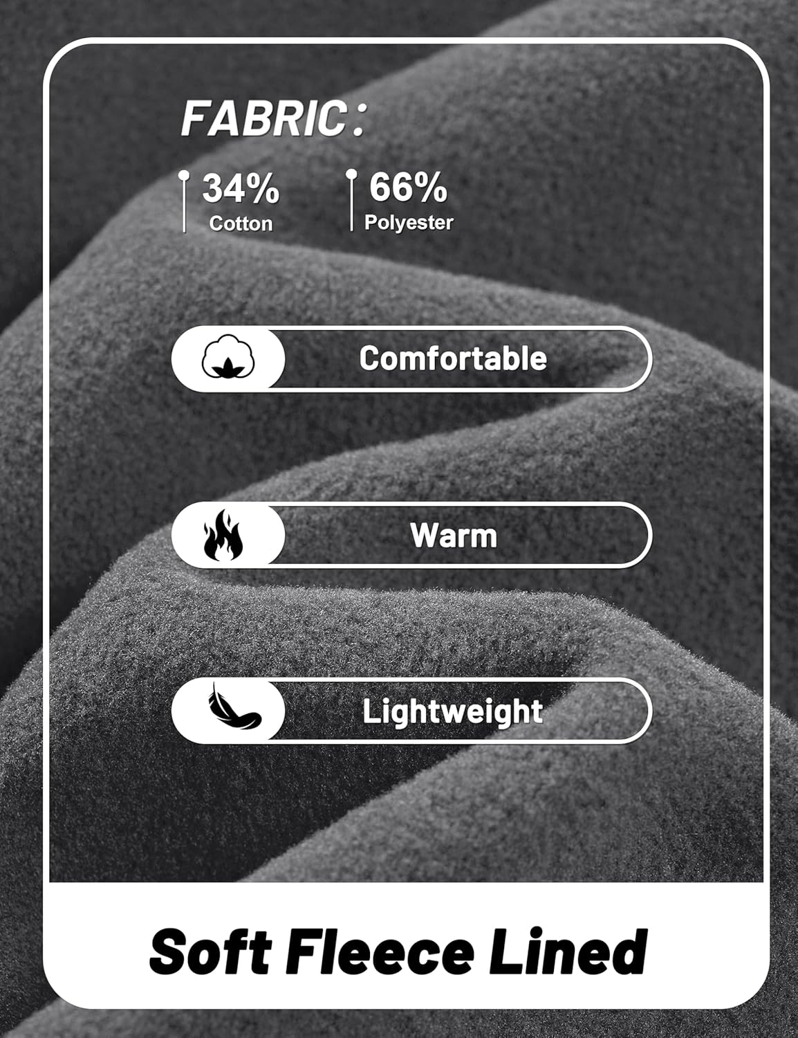 TACVASEN Men's Crewneck Sweatshirt Fleece Lined with Pocket Winter Warm Midweight Casual Long Sleeve Pullover Sweatshirt - Image 5