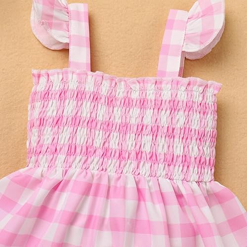 Miniatura 6 de Mameluco de lino para niña pequeña, vestido de manga hinchada con burbujas florales, ropa para recién nacidos, vestido de ciervo de Navidad