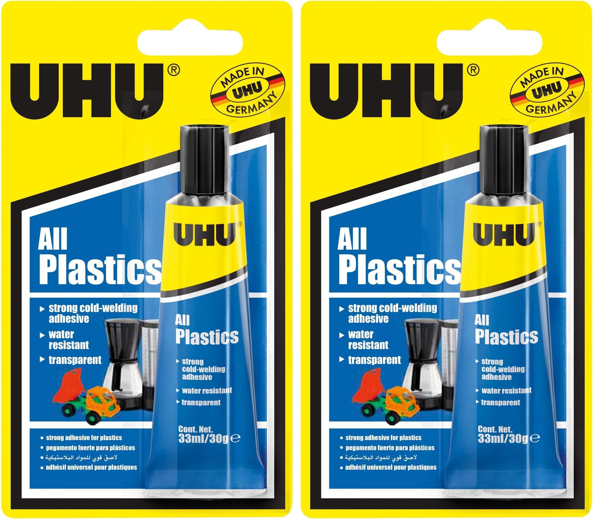 All Plastics Adhesive, Special Repair And Model Making Glue, 33 Ml, Tube, Transparent