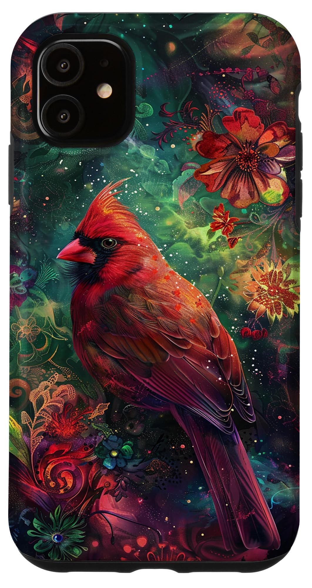 Red Cardinal Bird Case for iPhone 11