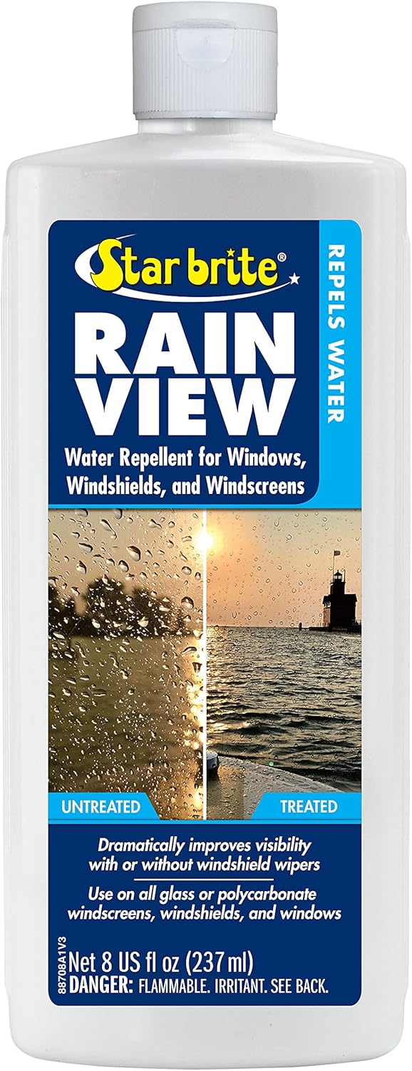 STAR BRITE Rain View Rain Repellent for Windshields and
