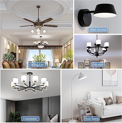 Miniatura 6 de Leools Bombilla LED tubular regulable T10 de 6 W y 5.1 pulgadas, base E26 de ópalo mate, bombilla E26 Edison de 6 W igual a 60 W, 4000 K, blanco