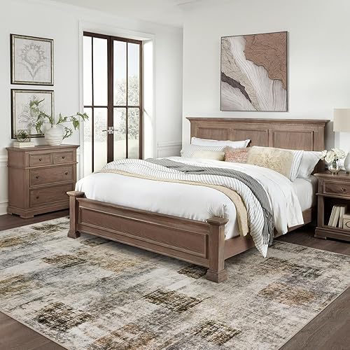 Miniatura 3 de Alfombra de área para sala de estar 5 x 7, suave, moderna, abstracta, esponjosa, con respaldo antideslizante, alfombra de felpa lavable para