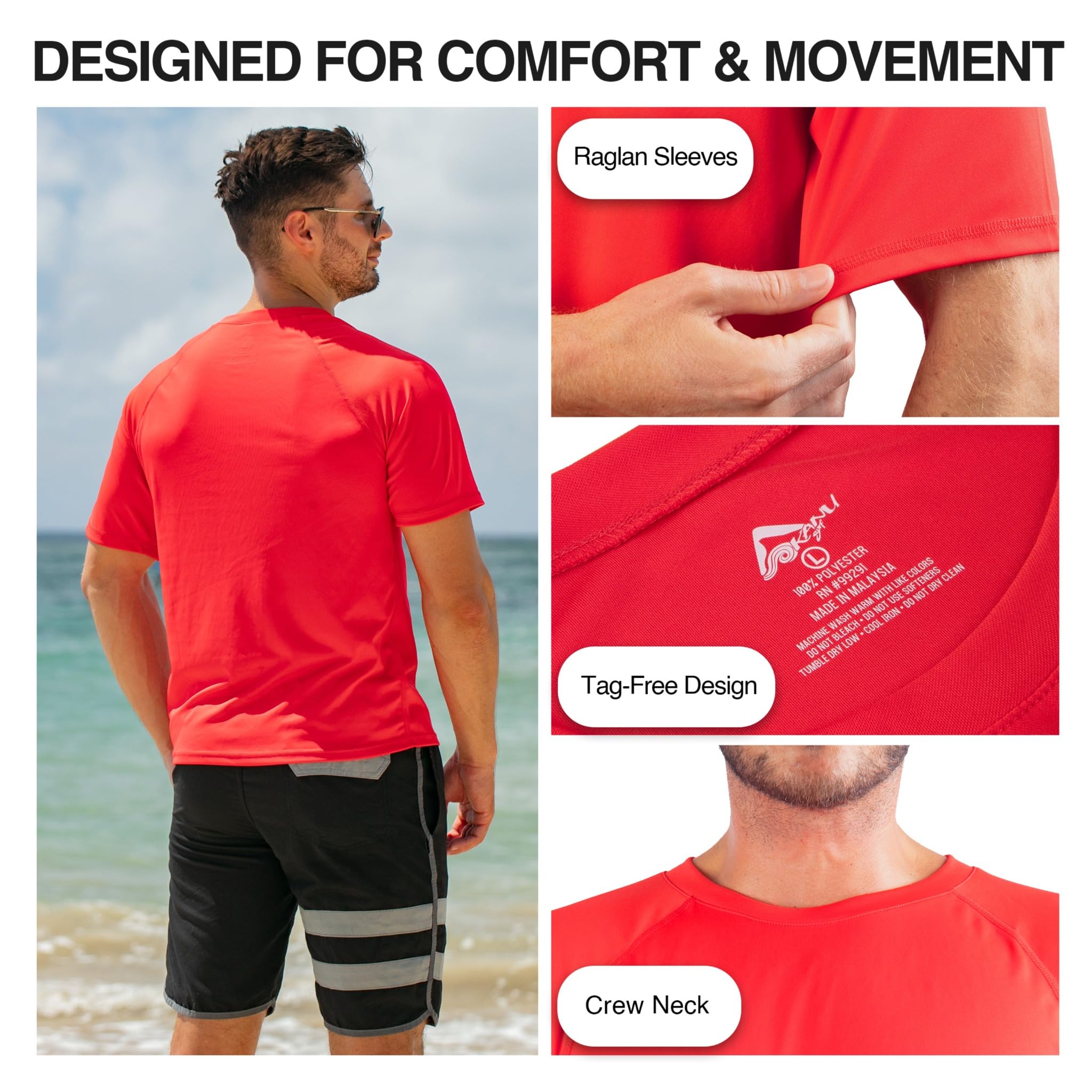 Kanu Surf Herren Rash-Guard-Shirt