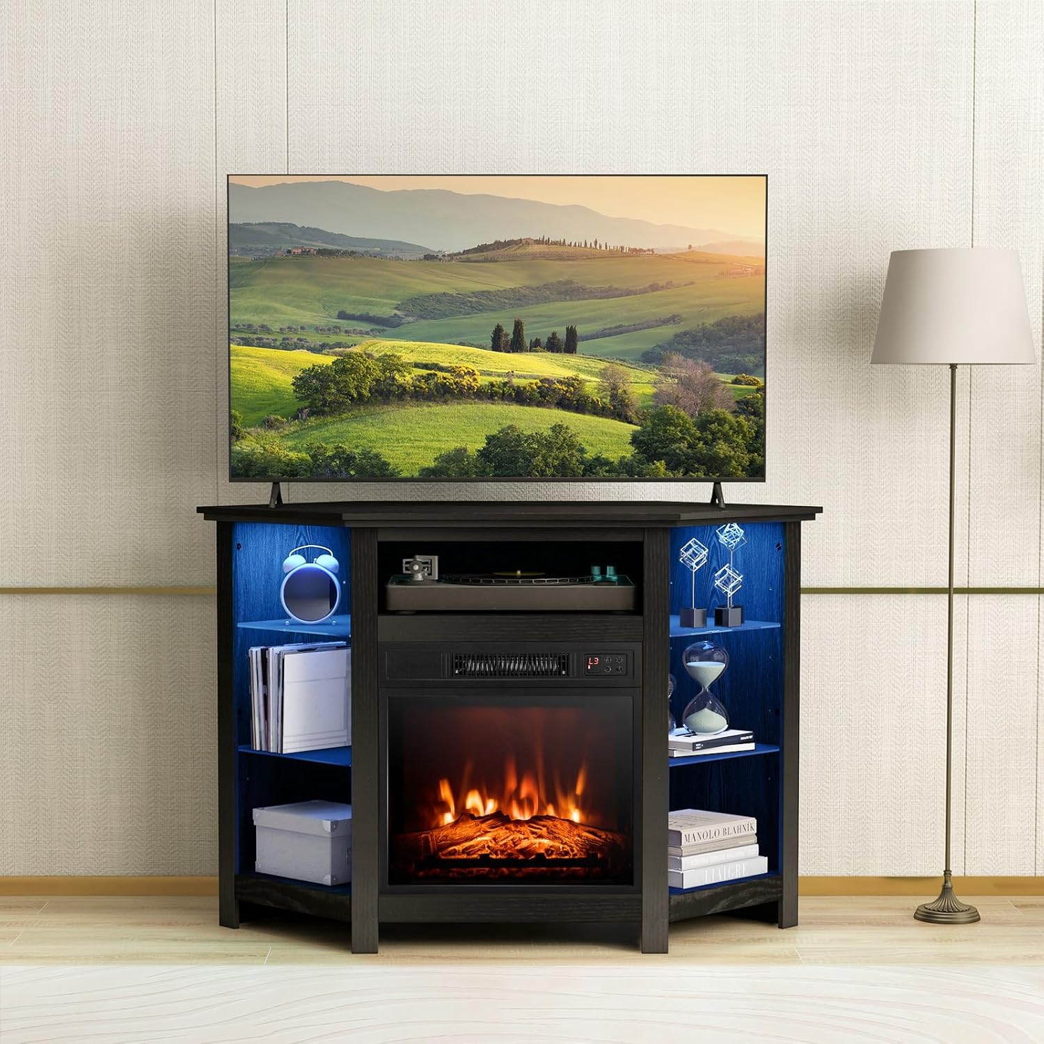 Amazon.com: 45 '' Fireplace TV Stand with Fireplace Insert, Modern ...