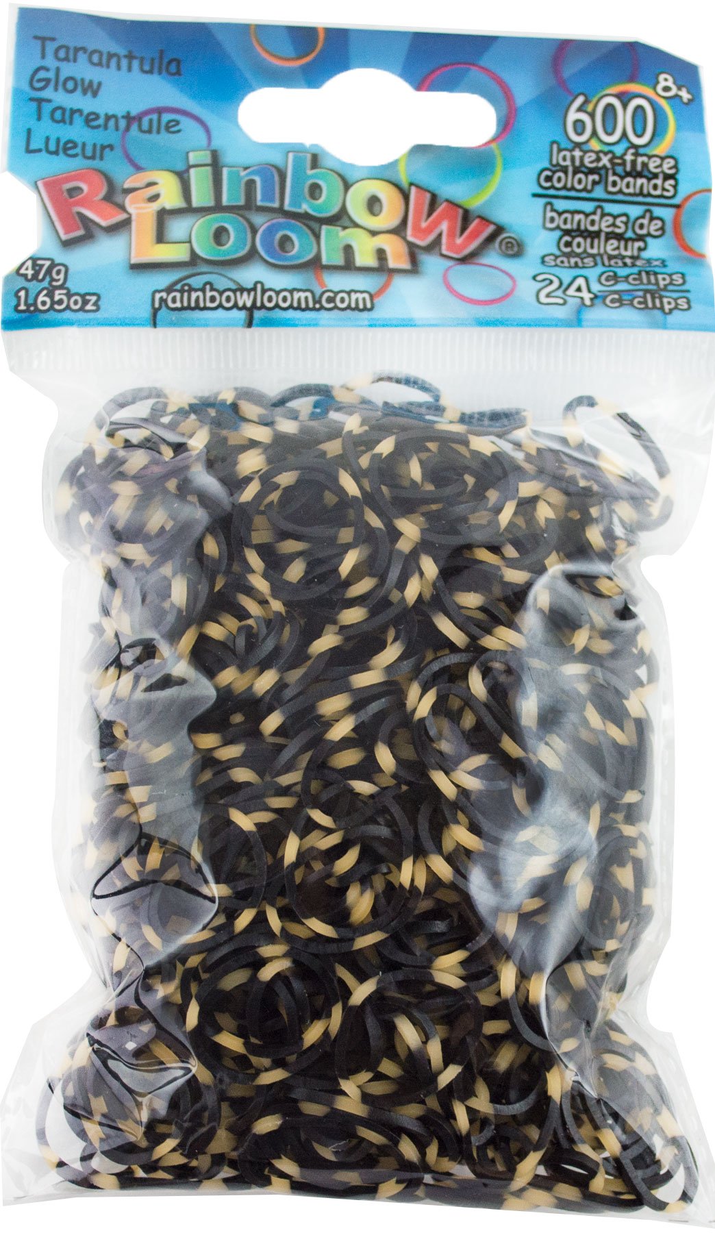Rainbow Loom® GLOW in the Dark Collection: Tarantula Rubber Bands with 24 C-Clips (600 Count)