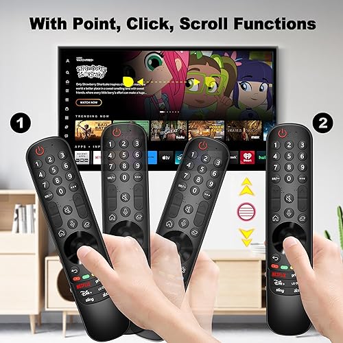 Miniatura 5 de Magic Remote para LG-TV, para Magic MR2021222324GA con función de voz y puntero, compatible con control remoto LG 2019-2024 UHD OLED QNED NanoCell