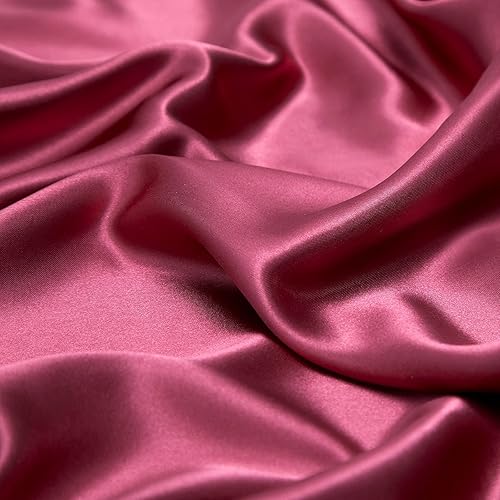 Vista 253 de Vonty Satin Sheets King Silky Soft Satin Bed Sheets Amber Beige Sheet Set, 1 Deep Pocket Fitted Sheet + 1 Flat Sheet + 2 Pillowcases