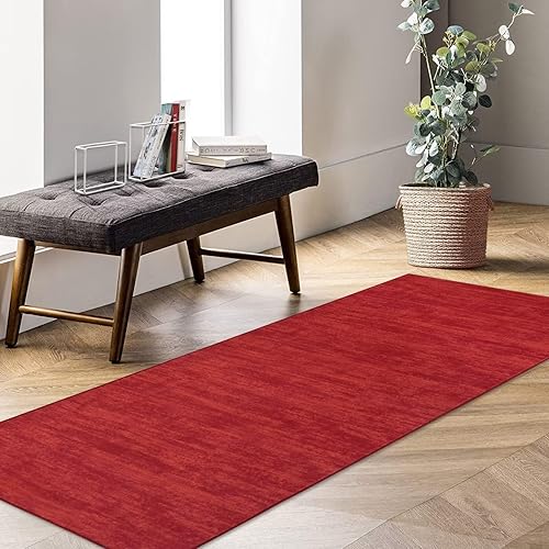 COZYLOOM Alfombra redonda de 3 pies, moderna, lavable, contemporánea, con textura sólida, para interiores, alfombra circular vintage para sala de