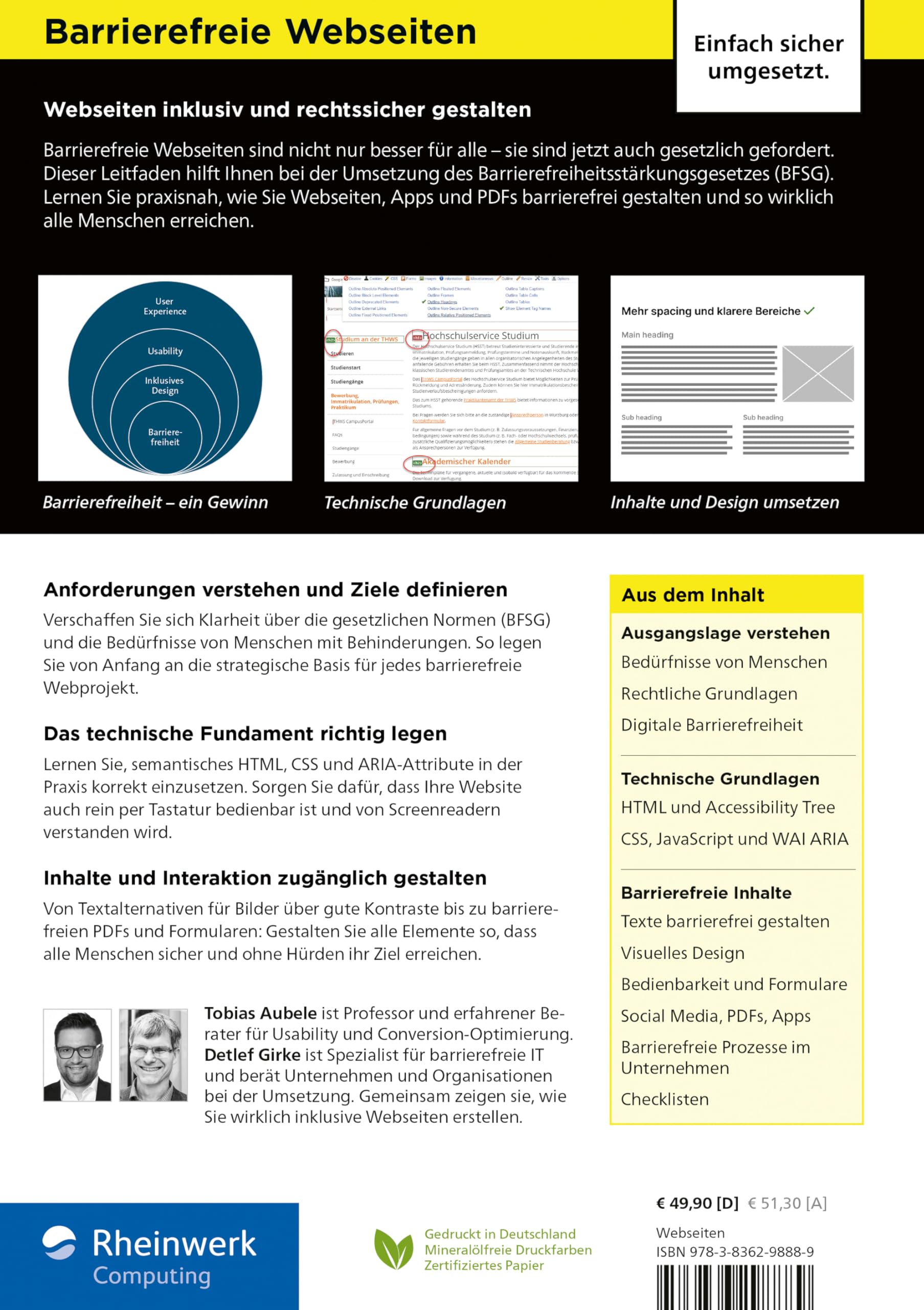 Barrierefreie Webseiten: Der Leitfaden für Accessibility, Nutzerführung und Inklusion im Web. Aktuell zum BFSG – Stichtag 28.06.2025!