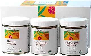 Indian Masala Seasoning Gift Set - 3 Flavors of India - Organic Spice w/...