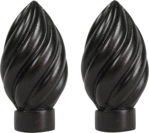 Urbanest Juego de 2 remates Worcester, 2 38 pulgadas de alto, bronce aceitado