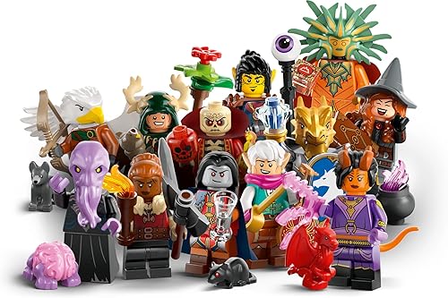 Miniatura 3 de LEGO Minifigures Dungeons & Dragons - Paquete de 6 juguetes para niños y niñas a partir de 5 años - Figuras coleccionables para niños y adultos