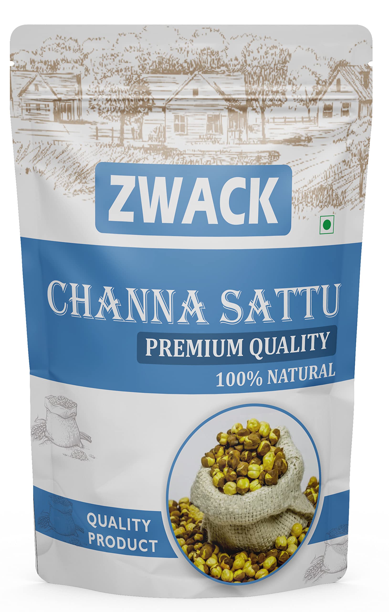 Buy ZWACK Sattu Powder 1KG Gluten Free Roasted Black Chana Flour 100 Natural & Gluten Free