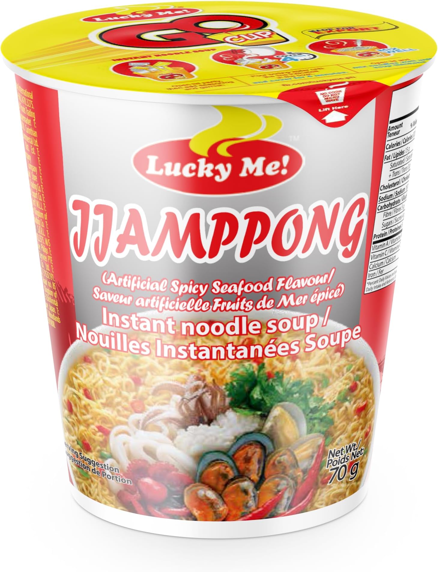 Lucky Me Jjampong Instant Noodle Soup - 70 gm