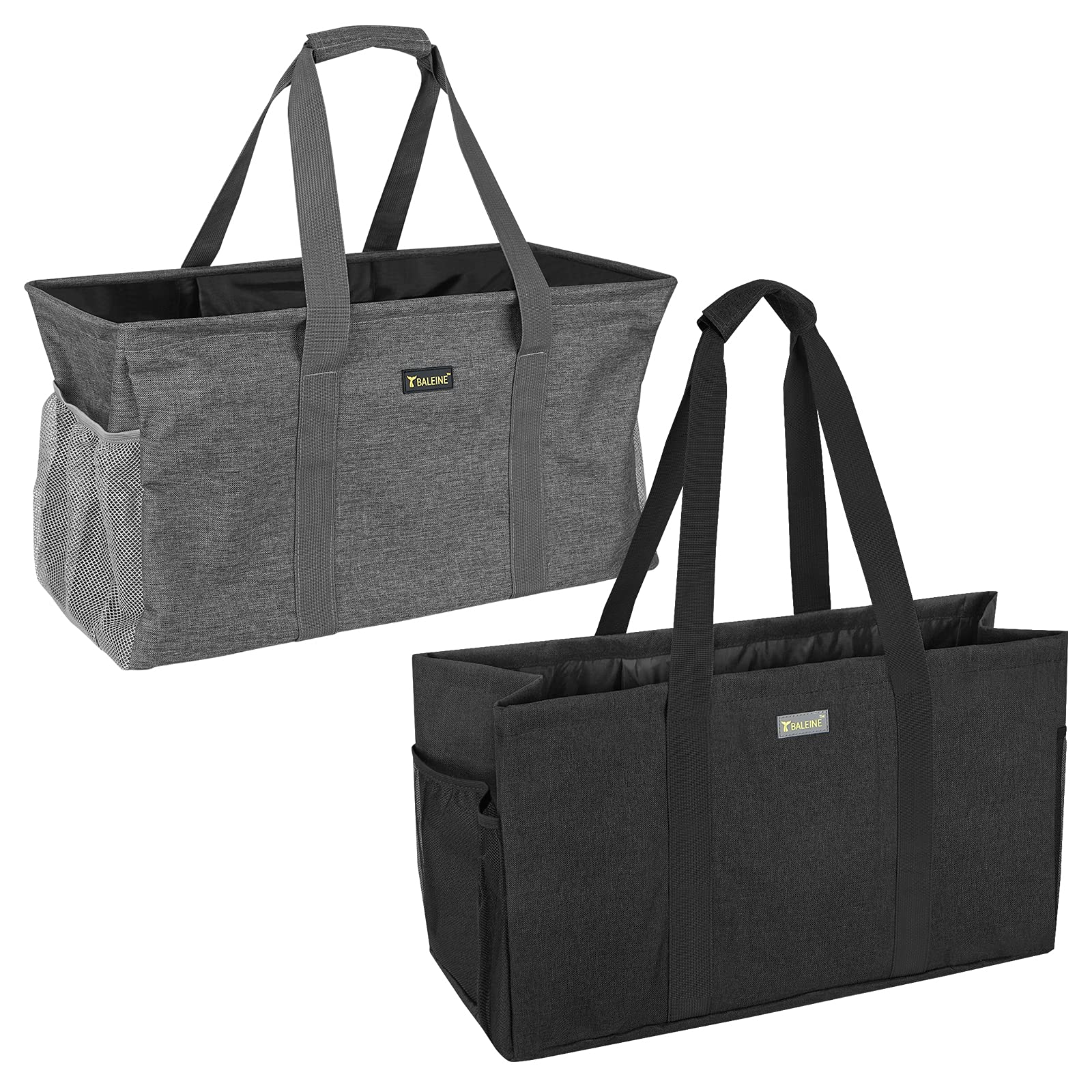 BALEINE Utility Tote Bag with Frame+Large Utility Tote Bag
