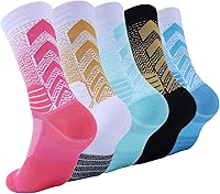 Speum Men's Basketball Socks: Cushioned Athletic Crew with Arch Compression, Moisture-Wicking for Basketball, Cycling, Running US 7-13