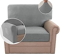 Vista 139 de H.VERSAILTEX Multi-Pieces Sofa Covers Stretch Couch Covers Form Fitted Seats and Back Cushions Covers