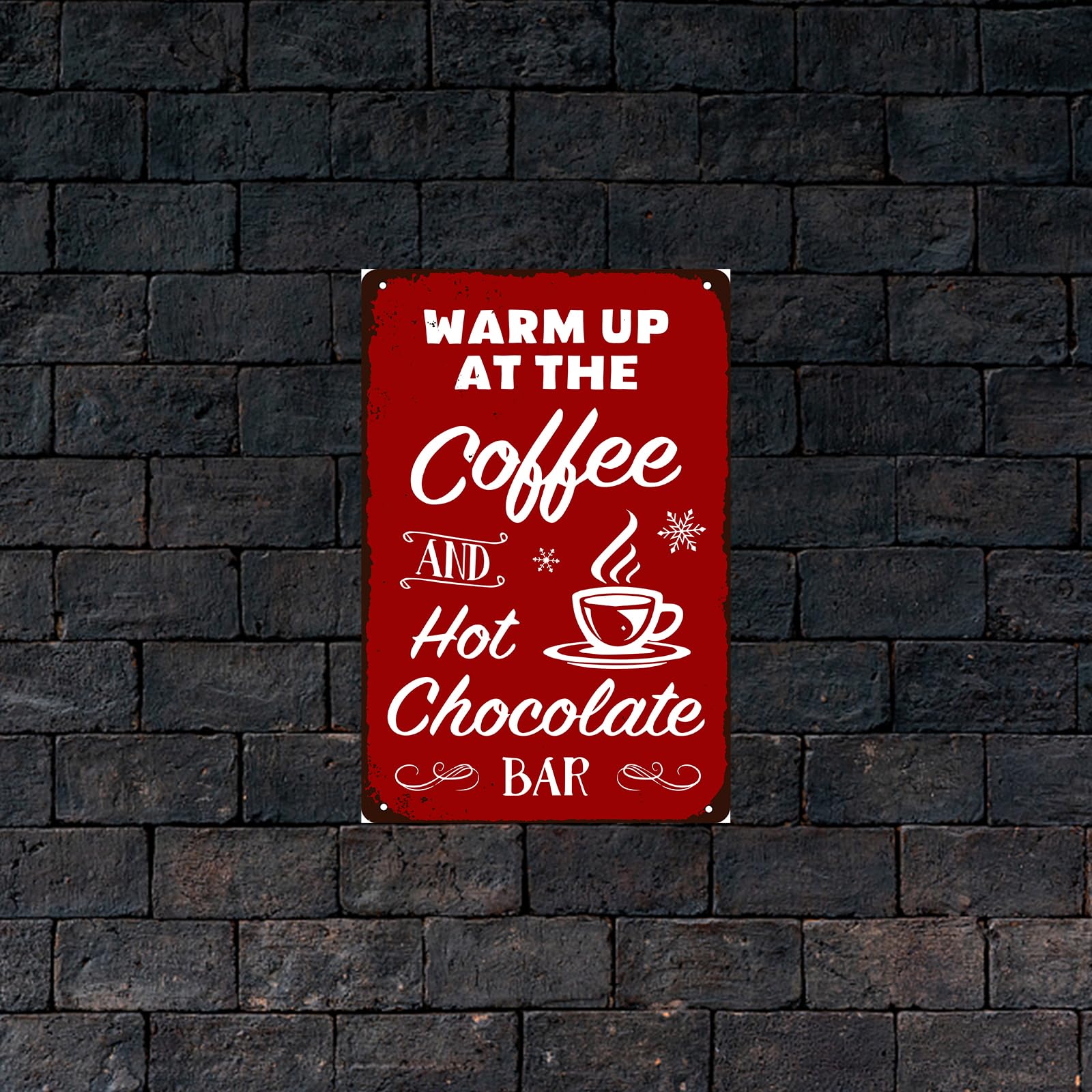 Metallschild \"Street Chocolate Toffee\" | A5 (20x15 Cm) | Vintage Stil | Für Bar, Küche, Männerhöhle