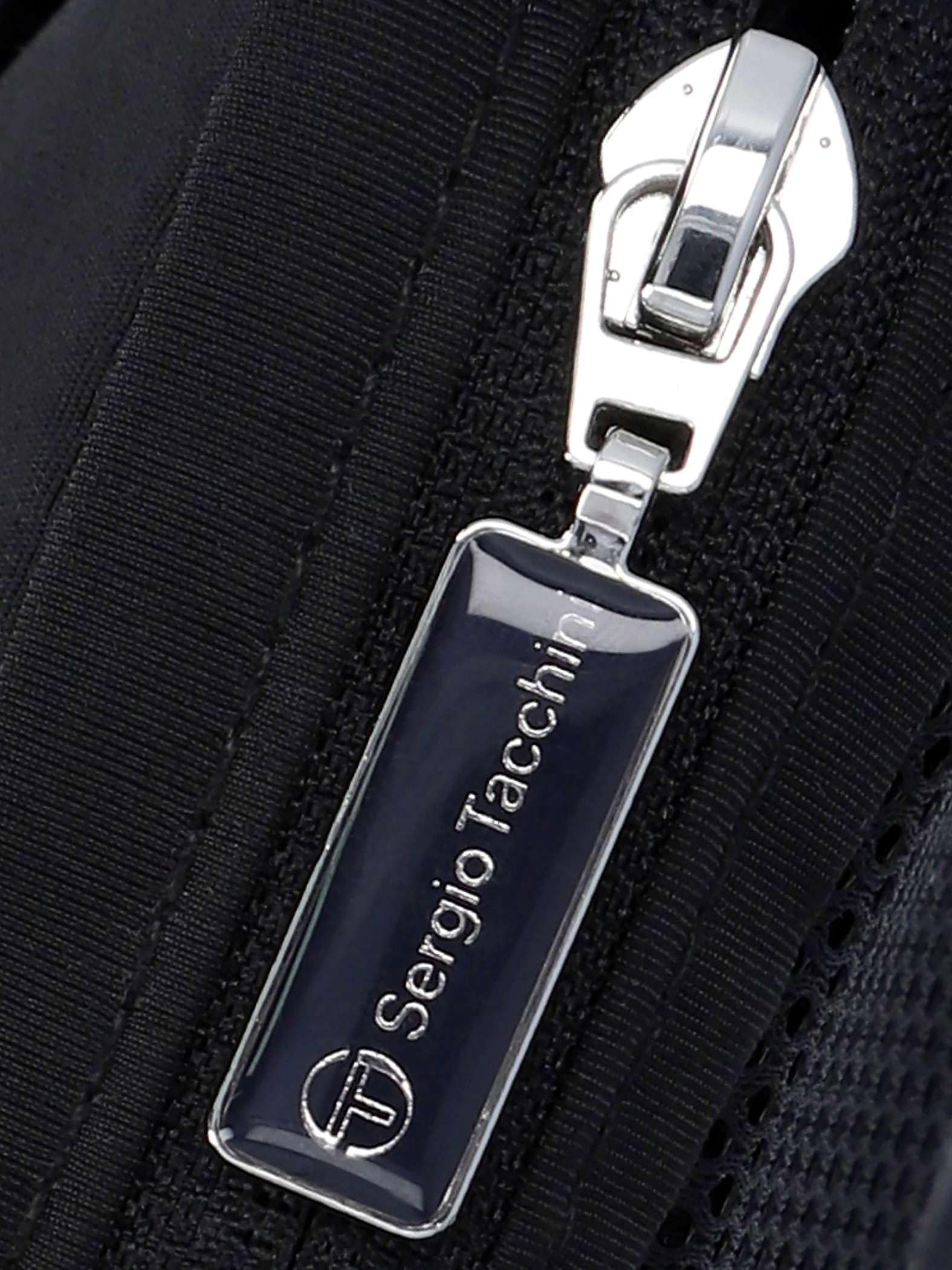 Sergio Tacchini Hombre Bolso Bandolera Sarchi, Black, One Size