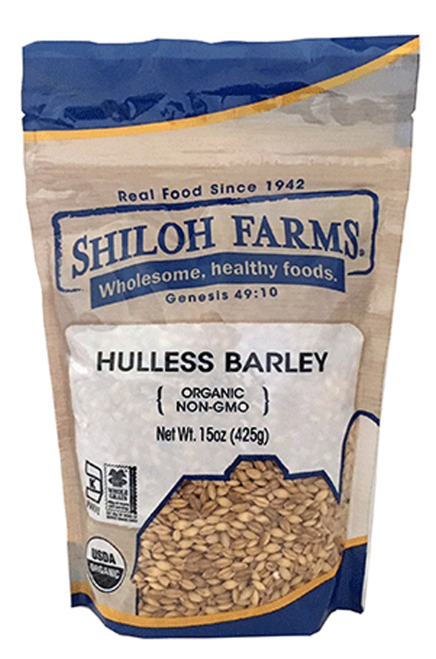 Organic Hulled Barley - 6 Count of 15 oz Units | Certified Organic, No Artificial Ingredients, Bulk Packaging