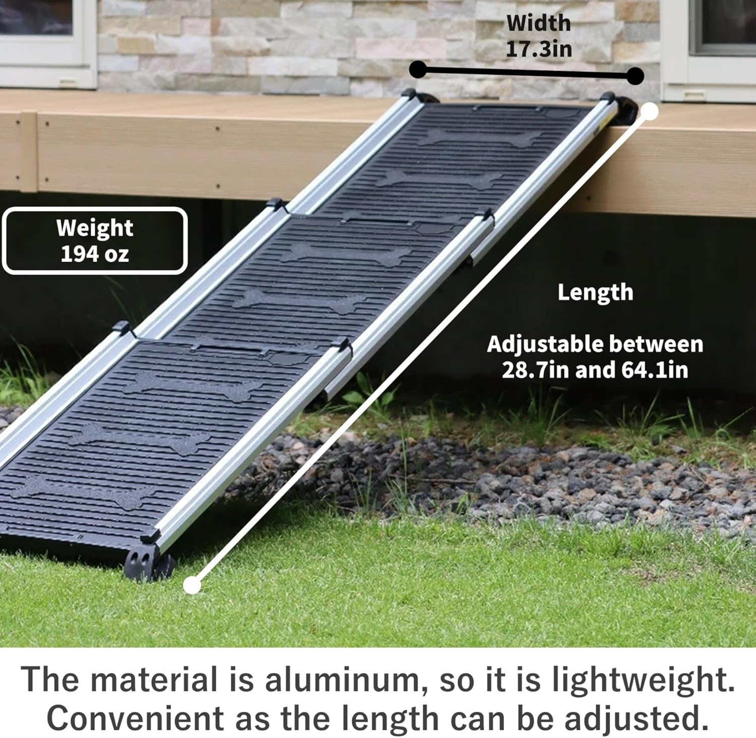 Hakusan Dog Slope - Adjustable Dog Safety Ramp