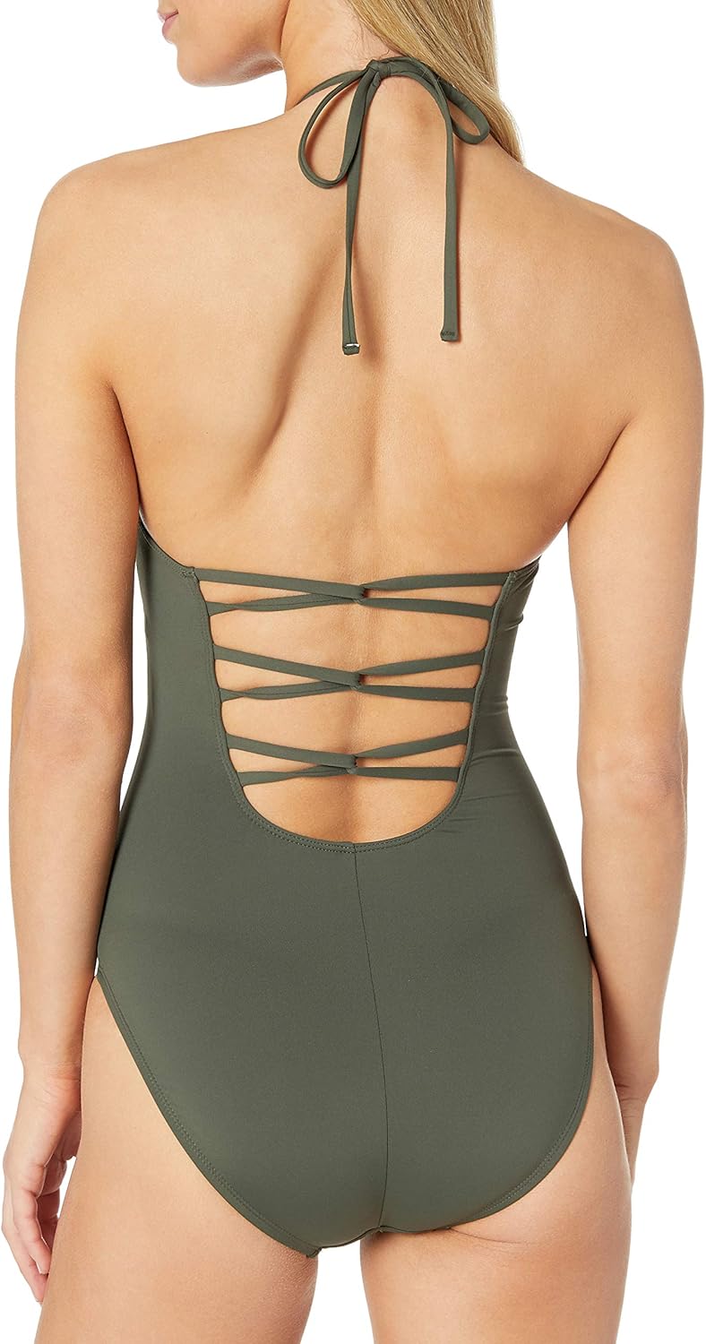 La Blanca Women's Standard Island Goddess Scoop Front Lingerie Mio One Piece Swimsuit at  Women’s Clothing store