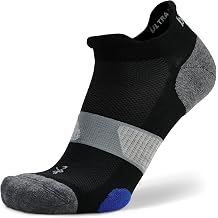 Balega Unisex Ultraglide Cushioning Performance No Show Athletic Running Socks 1 Pair, Black, X-Large