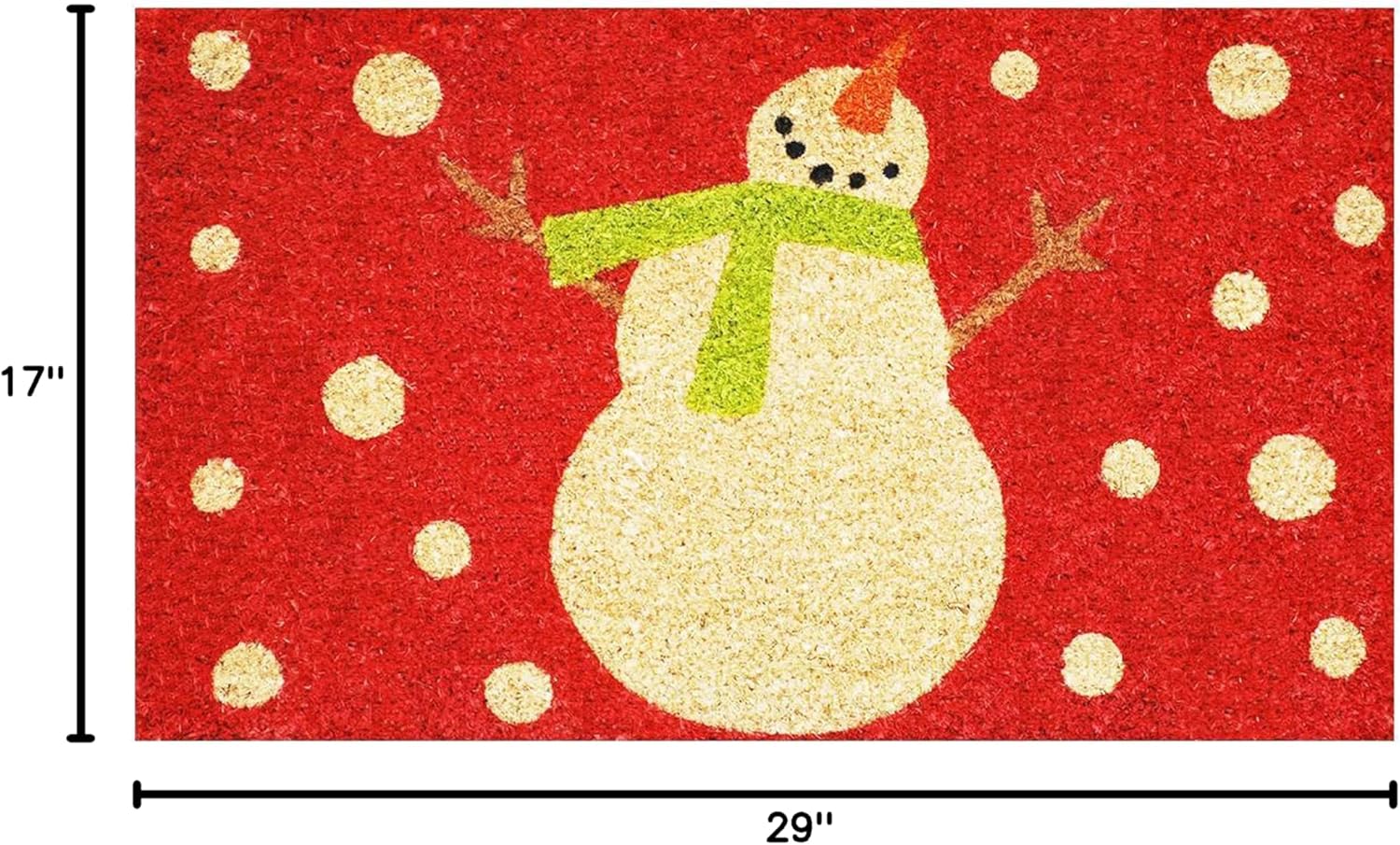 Calloway Mills AZ121041729 Snowman Glee Doormat, 17" x 29", Multicolor