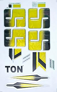 AYN Adhesivo de bate de críquet en relieve 3D, cinta de fibra de sauce inglés, accesorios deportivos, protección, color amarillo