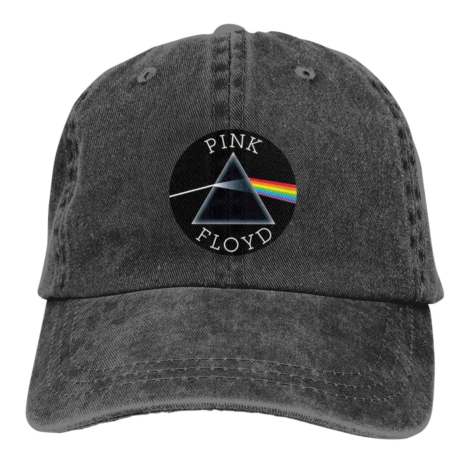 Ezkyztlw Unisex Black Pink Rainbow Floyd Men Women Camp Baseball Hat Adjustable Washable Hat Trucker Cap Dad Hat For Outdoor Daily