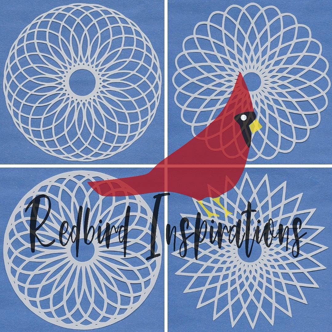 Redbird Inspirations Original Stencils, 6x6 Inch, Mandala