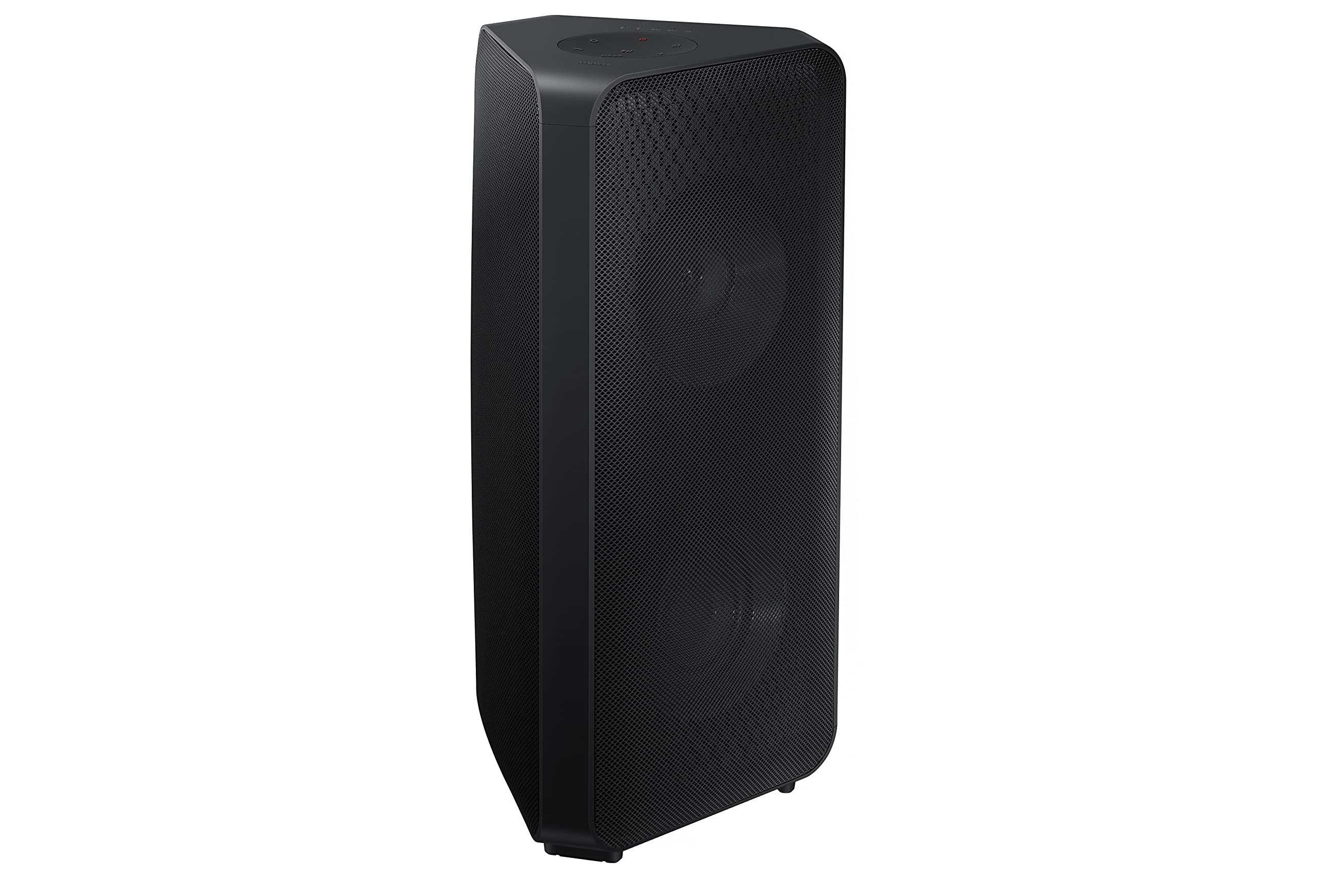 Samsung Sound Tower MX-ST40B, Batteria integrata (12h), Audio bidirezionale, Resistente all'acqua (IPX5), Luci da party e effetti da DJ, Potenza elevata da 160 watt, Black