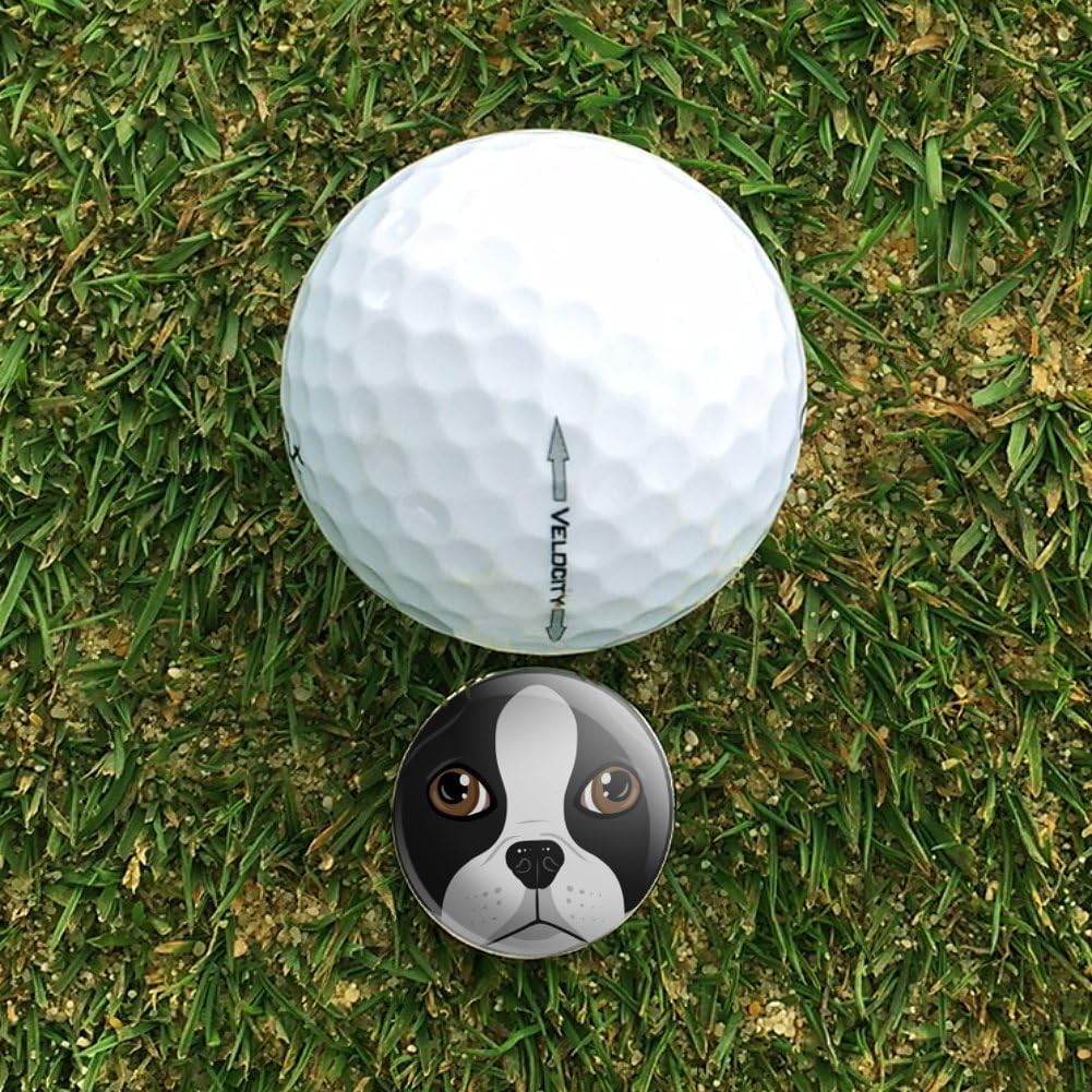 review GRAPHICS & MORE Boston Terrier Look Into My Eyes Face Pet Dog Golf Hat Clip with Magnetic Ball Marker
