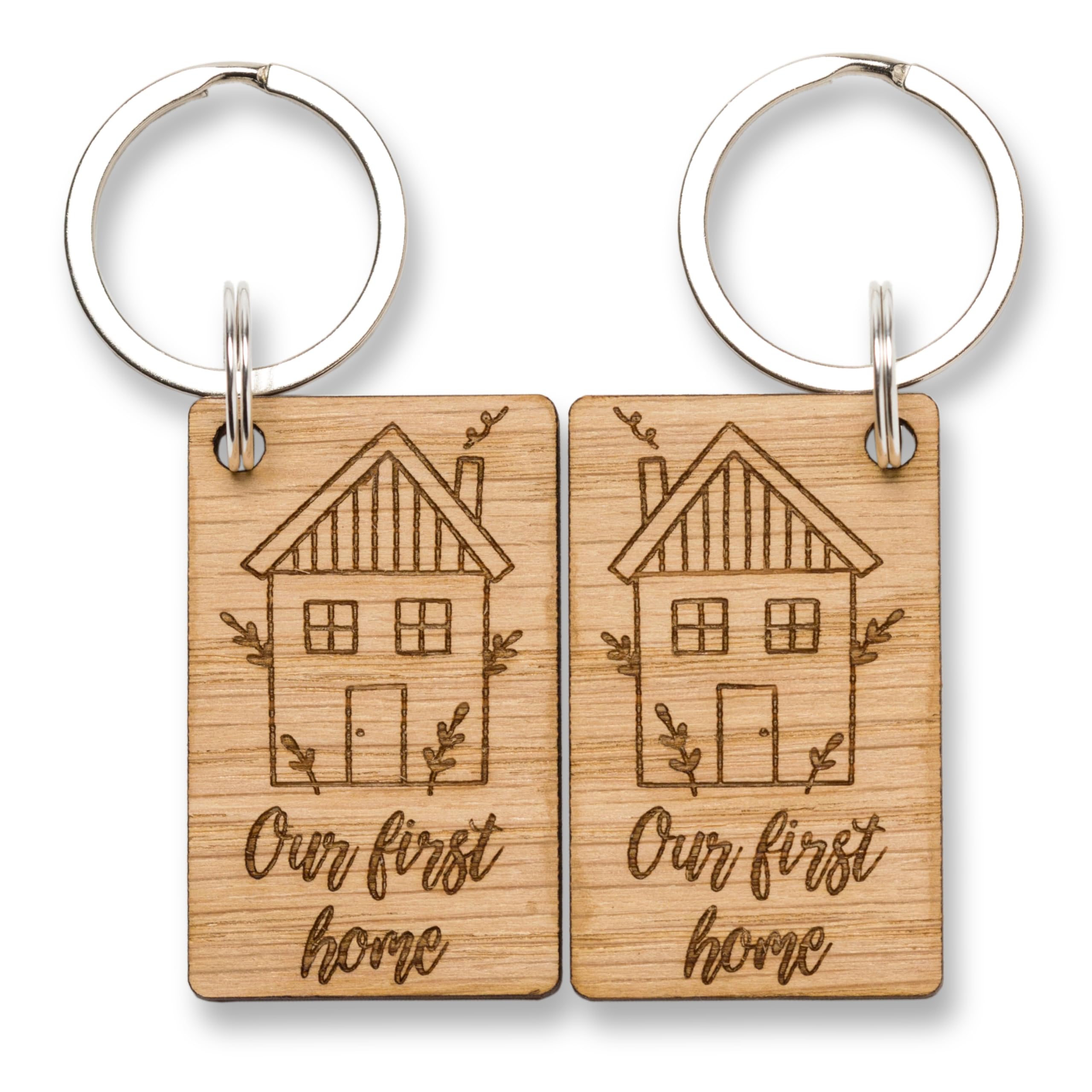 The Laser Engraving CompanyOur First Home Keyring Couples, First Time Buyer Gift Key Ring, New Home Owner Key Chain Housewarming, Our First House For Daughter Son Man Friend Boyfriend Girlfriend From Mum Dad Bestfriend Set Of 2