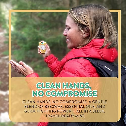 Miniatura 8 de Organic Beeswax Hand Sanitizer Spray - 4-Pack (Lavender Oil), Travel Size Mist Spray with Organic Ethyl Alcohol, Moisturizing and Refreshing with