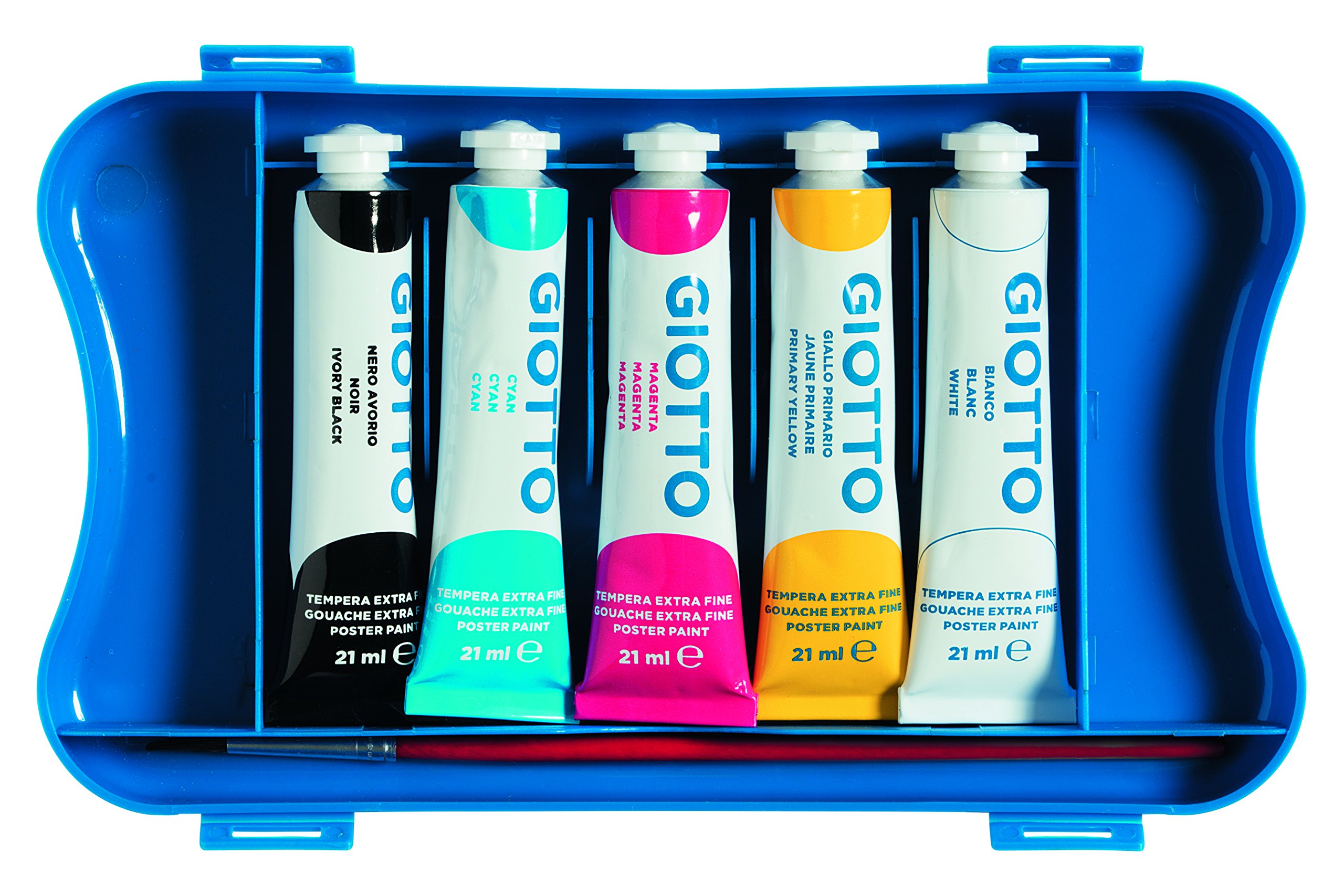 Image secondaire de Giotto Extrafine - Set de 5 Tubes de Peinture Temporaire Multicolore 21ml