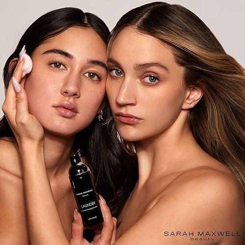 Miniatura 3 de Sarah Maxwell Beauty - LAUNDER - Limpiador de pestañas + tapa, vegano, libre de crueldad, tratamientos de pestañas Clean Beauty (1.7 fl oz  1.7 fl