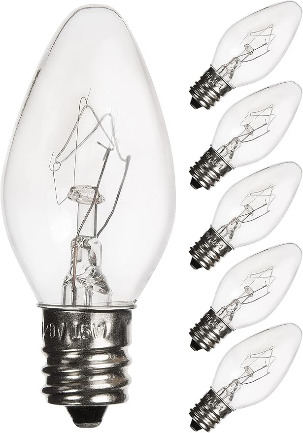 OHLGT Salt Lamp Light Bulbs 15 Watt 6 Pack, Himalayan Salt Lamp