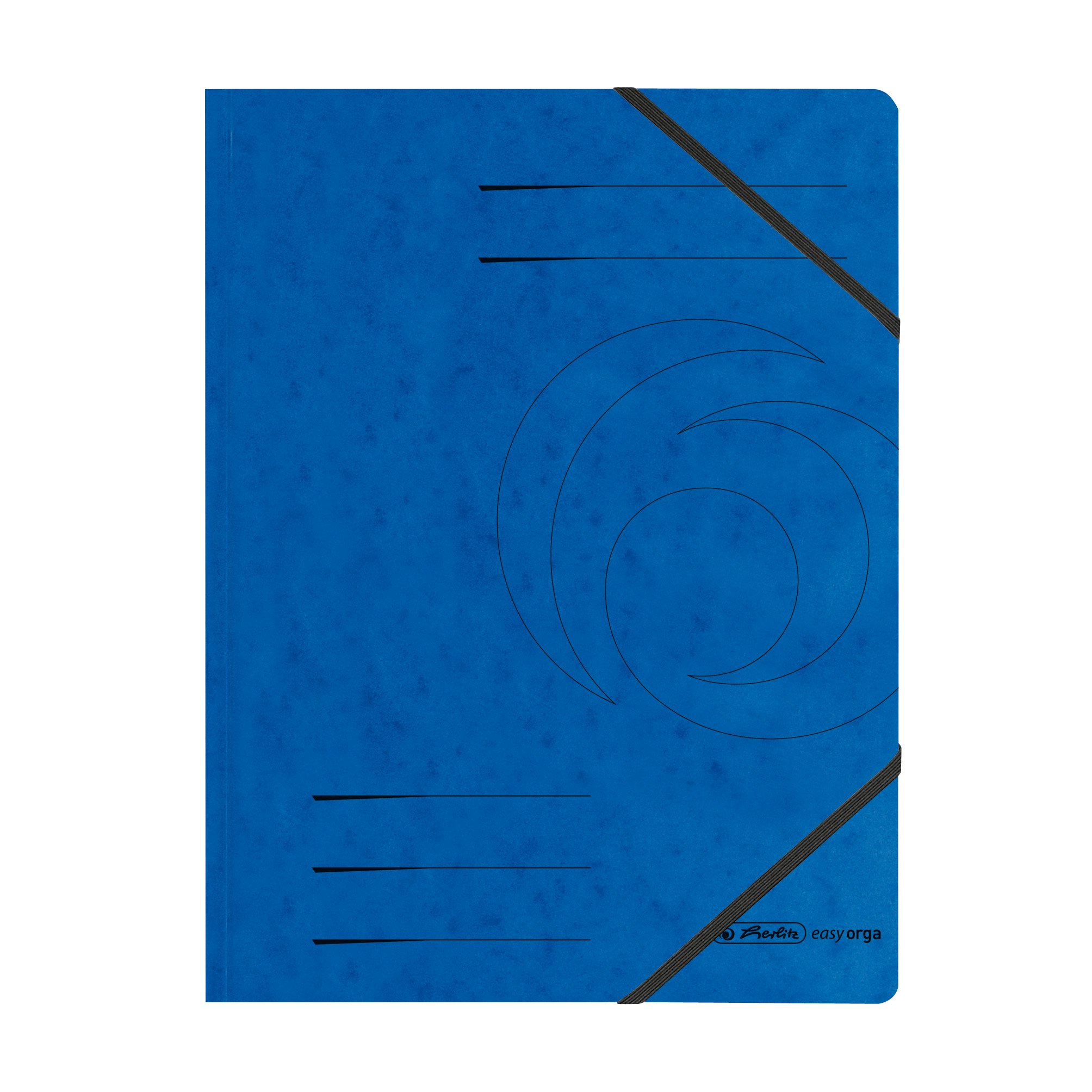 HerlitzColorspan A4 Elastic Folder - Blue (5 Pieces)