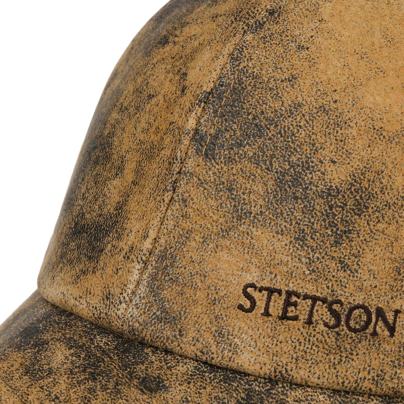 Stetson Rawlins Pigskin Basecap Vintage Look Ledercap Strapback Herren Sommer Winter