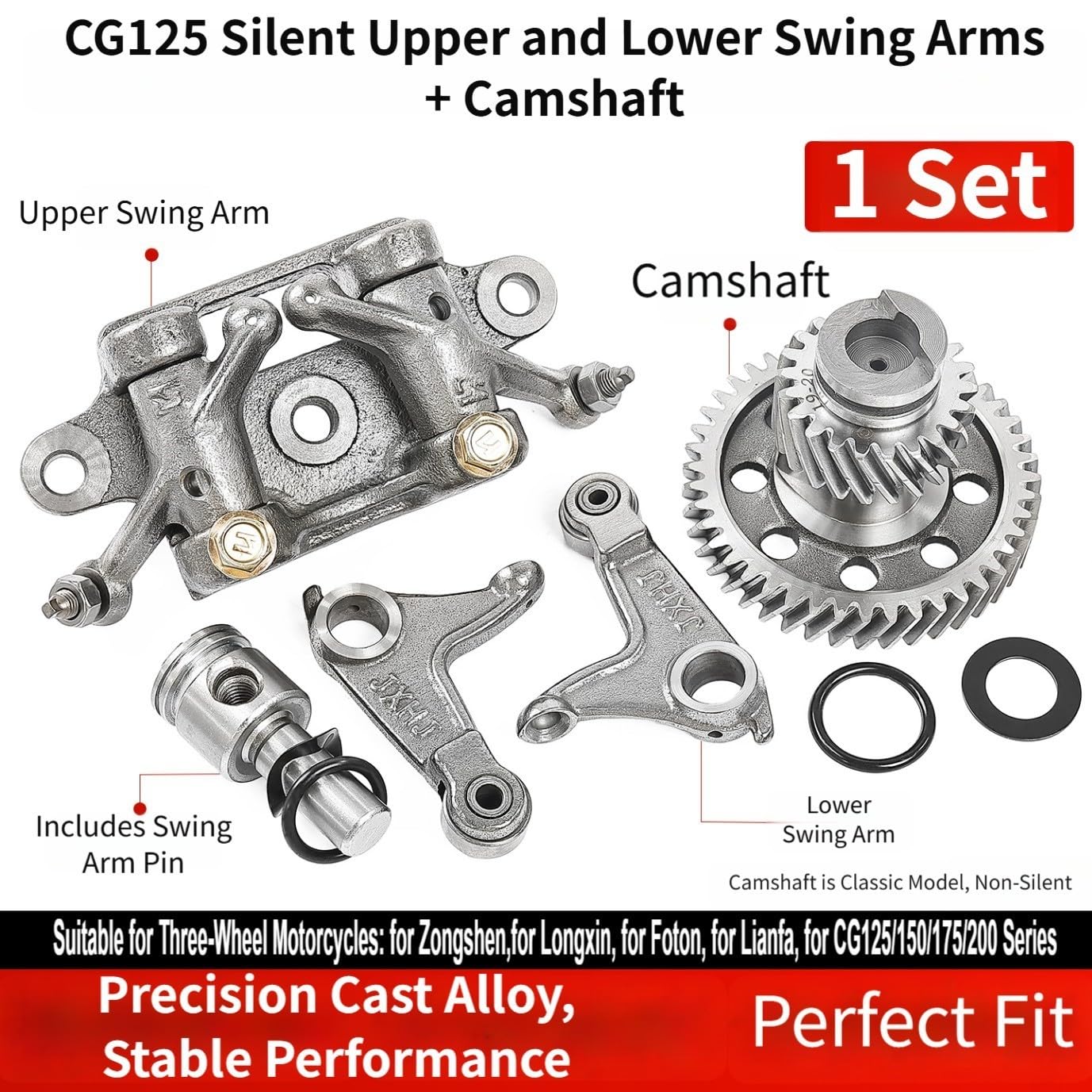 Motorrad Nockenwelle für cg125 150 175 200 Metall Motorrad Nockenwelle(J)