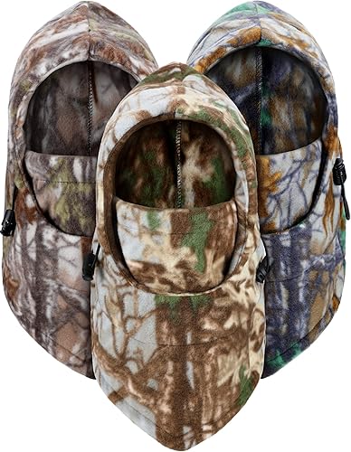 Miniatura 8 de 3 sombreros de pasamontañas de camuflaje resistentes al viento máscaras faciales cálidas de invierno para deportes al aire libre