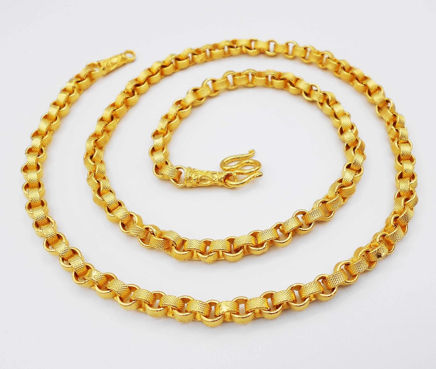 23k 24k Thai Yellow Gold GP Filled Necklace 48 Gram 24 Inch Jewellery Jewelry
