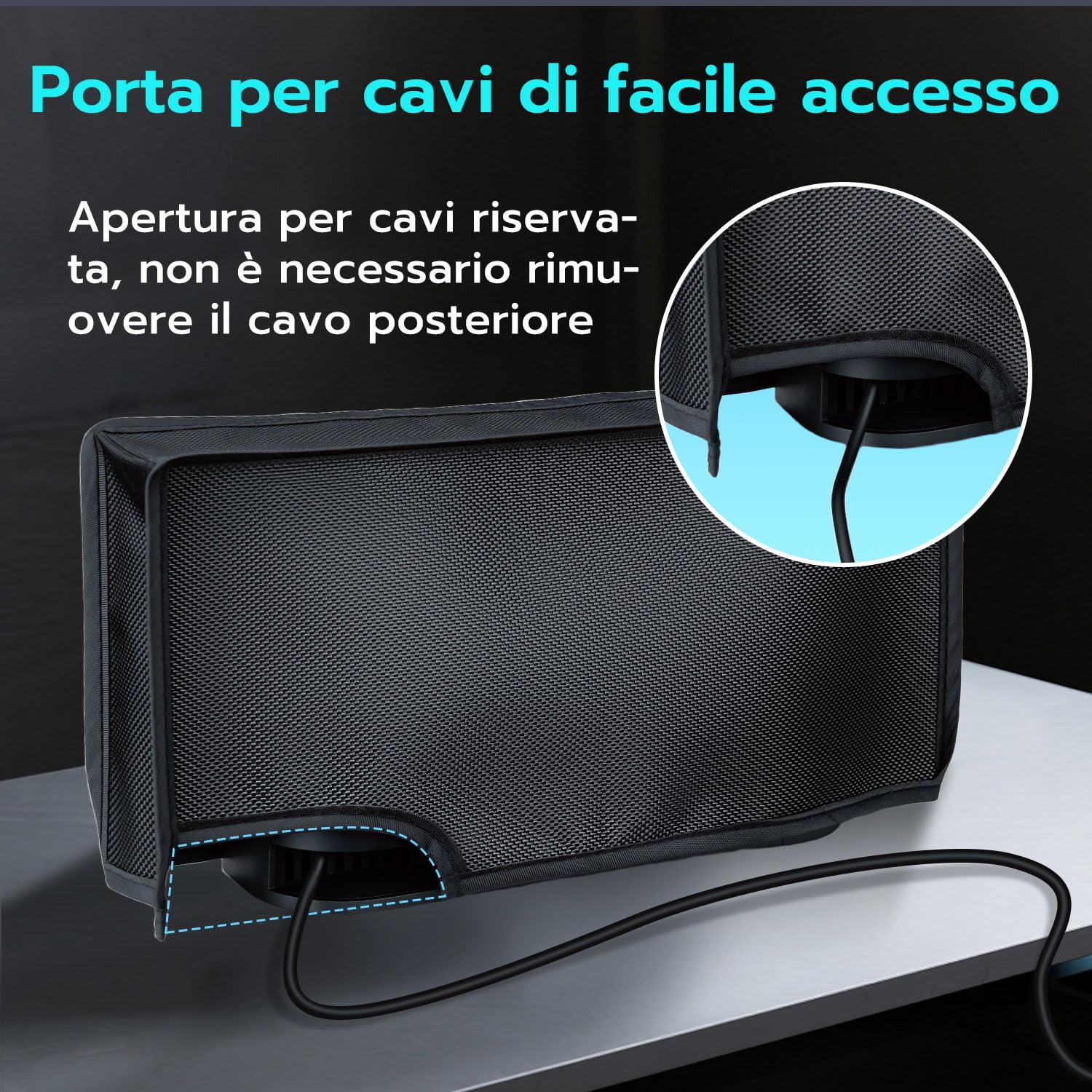 Mcbazel Custodia Protettiva Elegante per Switch 2 2025, Copertura Premium Antipolvere per Console e Dock, Accessorio Antigraffio e Impermeabile per Switch 2 con Design Pieghevole e Perfetta –Nera